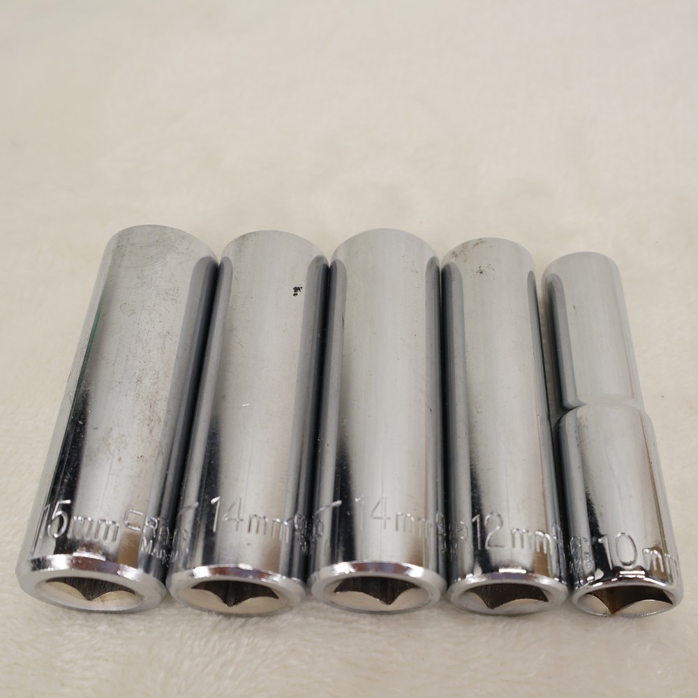 Craftsman 5pc Metric Deep Well Sockets 3/8 Drive 10mm-15mm 6 Point 44426-44432